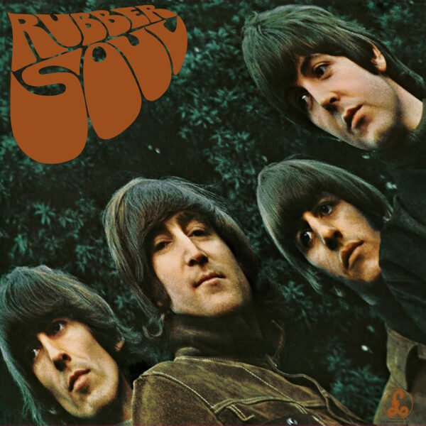 Capa do álbum de Beatles "Rubber Soul" em disco de vinil - Discovoador